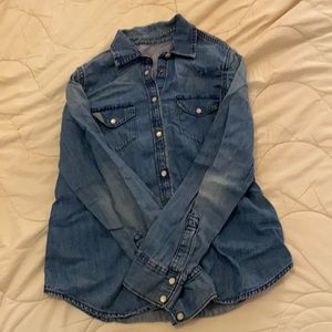 Button up jean shirt